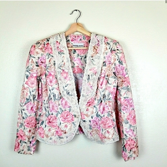 Vintage Nah Nah Floral Guipure Blazer - Picture 5 of 8
